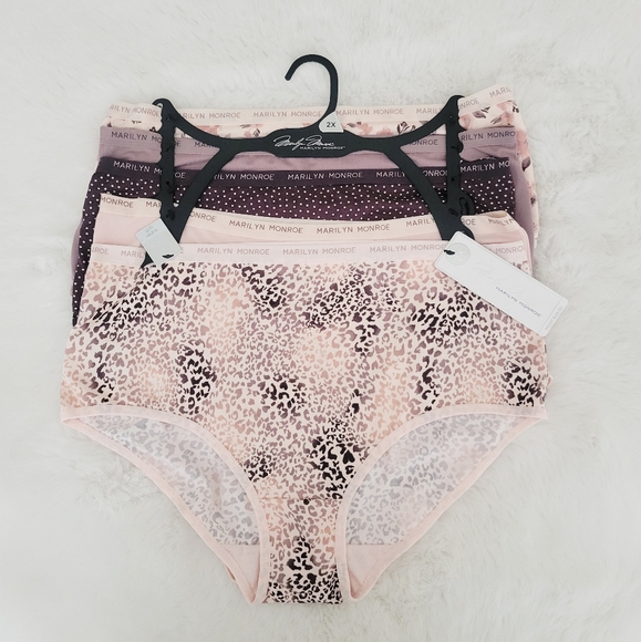 🤎MARILYN MONROE 5-PACK SUPER SOFT BRIEFS SIZE 2X - Picture 1 of 7